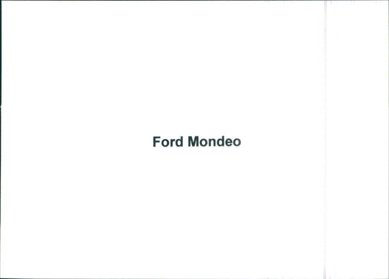 Ford Mondeo - Vintage Photograph
