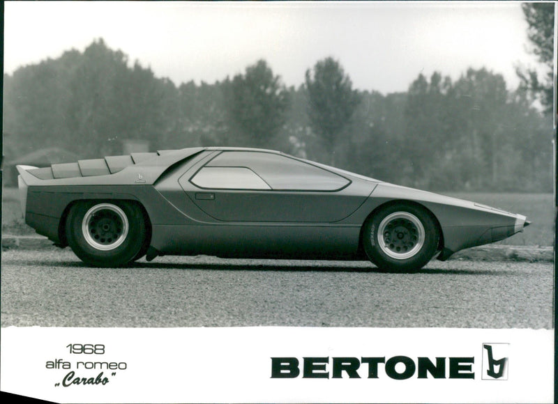 1968 Alfa Romeo Carabo Bertone - Vintage Photograph
