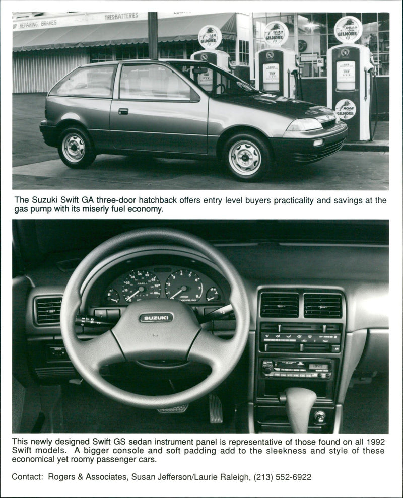 1991 Suzuki Swift GA & 1991 Suzuki Swift GS - Vintage Photograph
