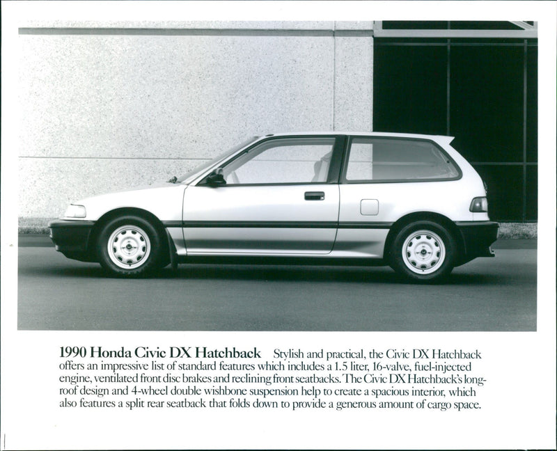 1990 Honda Civic DX Hatchback - Vintage Photograph