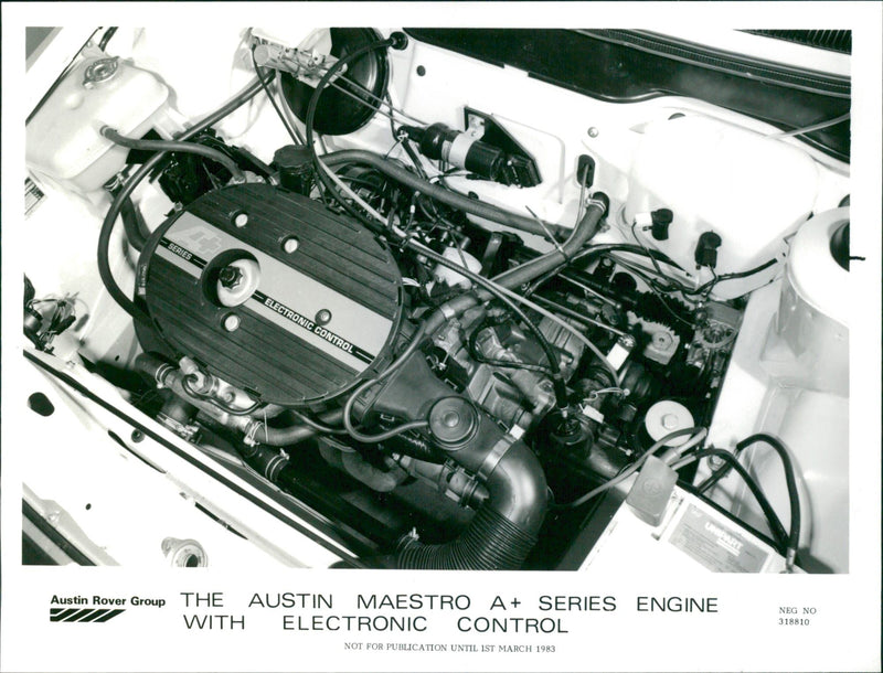 Austin Maestro A+ Series Engine - Vintage Photograph