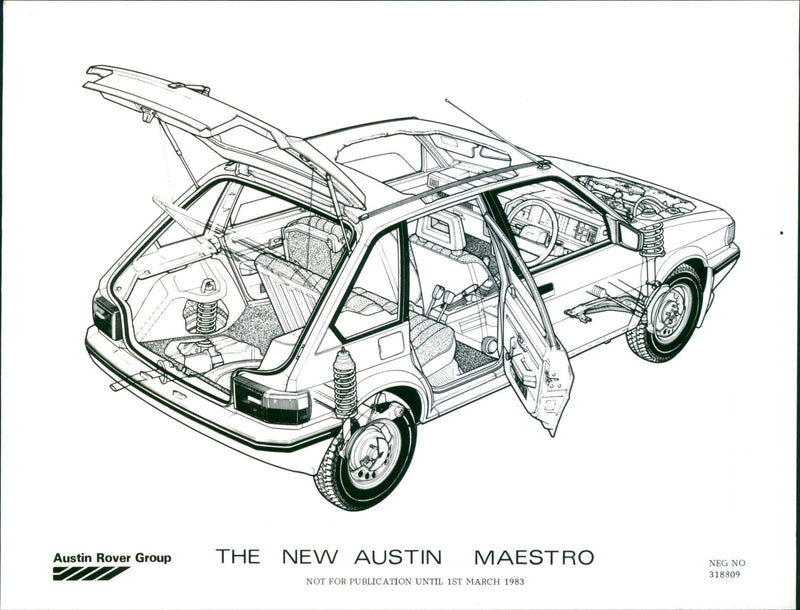 Austin Maestro - Vintage Photograph