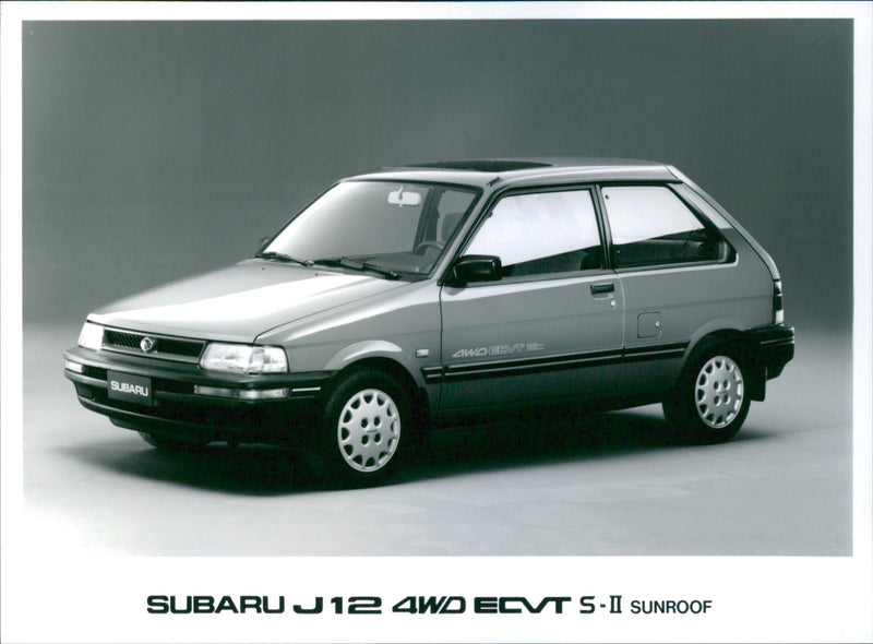 1989 Subaru J12 4WD ECVT S-II Sunroof - Vintage Photograph
