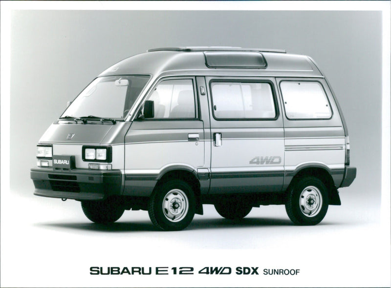 1989 Subaru E12 4WD SDX Sunroof - Vintage Photograph