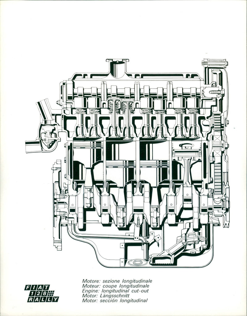 Fiat 128 Rally - Vintage Photograph