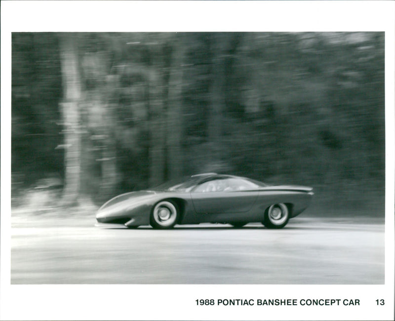 1988 Pontiac Banshee Concept Car - Vintage Photograph