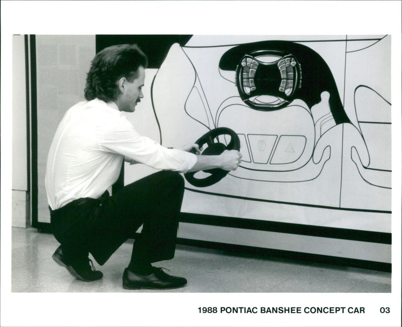 1988 Pontiac Banshee Concept Car - Vintage Photograph