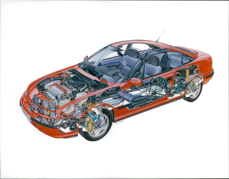Opel Calibra 1989 - Vintage Photograph