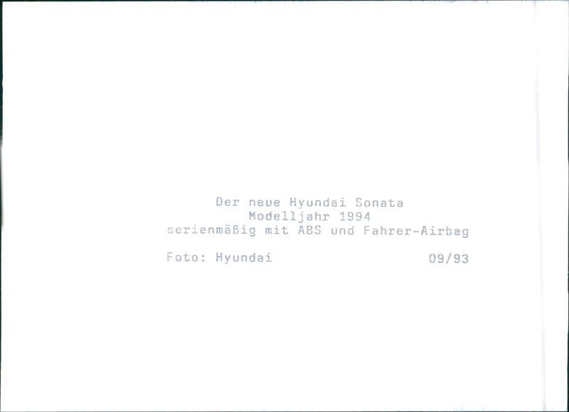 1994 Hyundai Sonata - Vintage Photograph