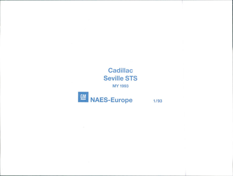 1993 Cadillac Seville STS - Vintage Photograph