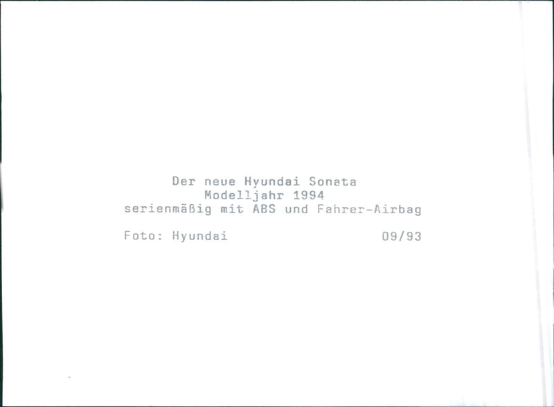 1994 Hyundai Sonata - Vintage Photograph