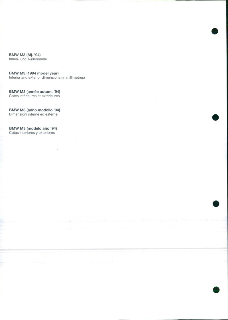 1994 BMW M3 - Vintage Photograph