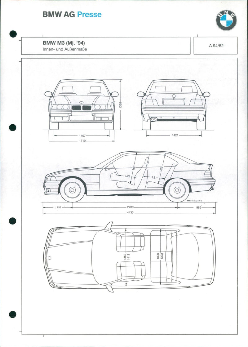 1994 BMW M3 - Vintage Photograph