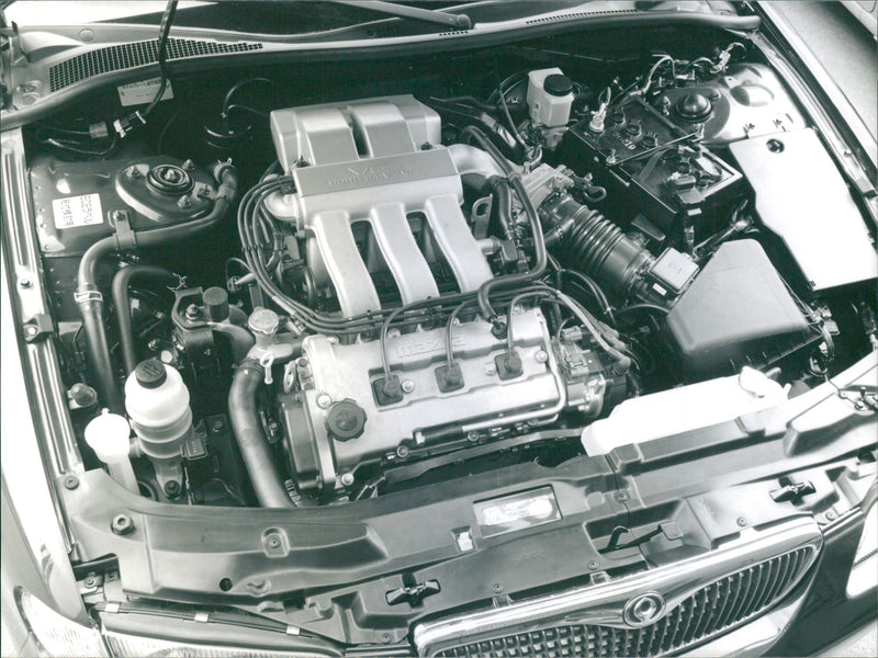 1993 Mazda Xedos 9 Engine - Vintage Photograph