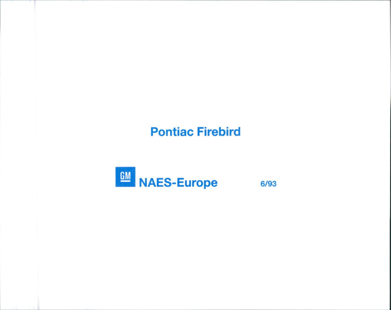 1993 Pontiac Firebird - Vintage Photograph