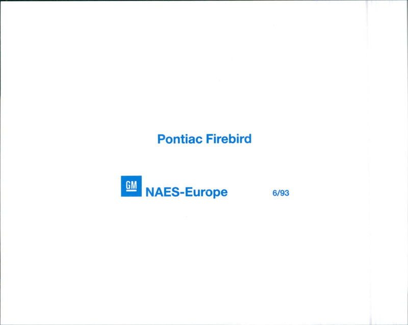 1993 Pontiac Firebird - Vintage Photograph