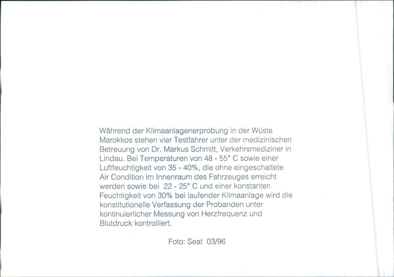 Seat Prima Klima - Vintage Photograph