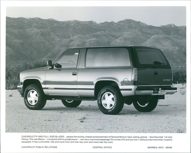 1992 Chevrolet Blazer - Vintage Photograph