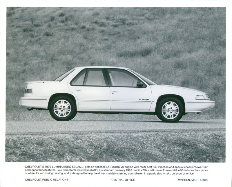 1992 Chevrolet Lumina Euro Sedan - Vintage Photograph
