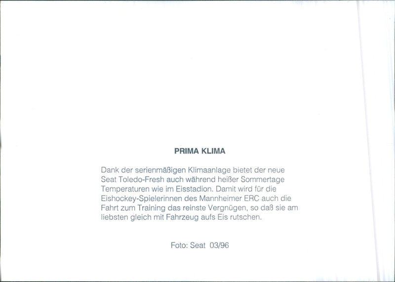 Seat Prima Klima - Vintage Photograph