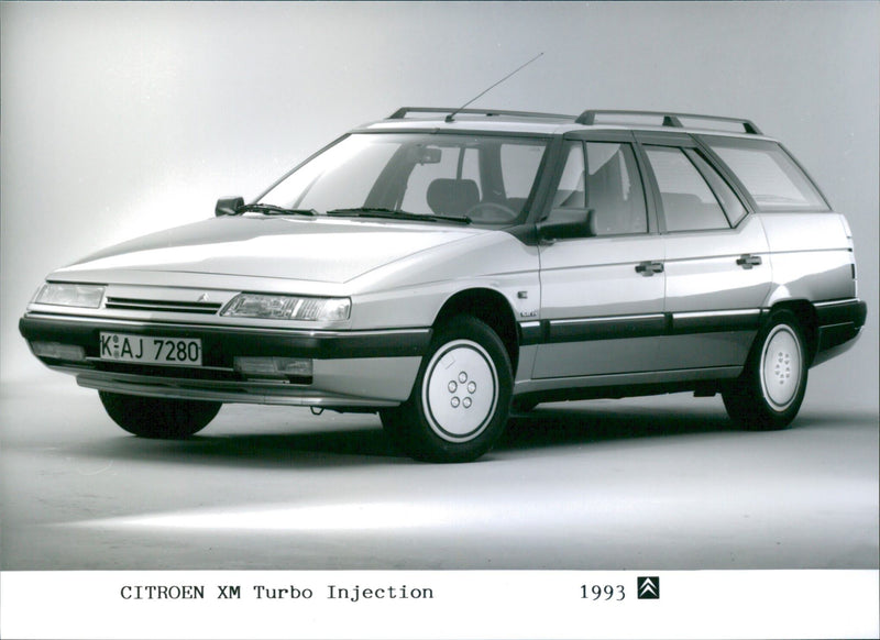 1993 Citroen XM Turbo Injection - Vintage Photograph