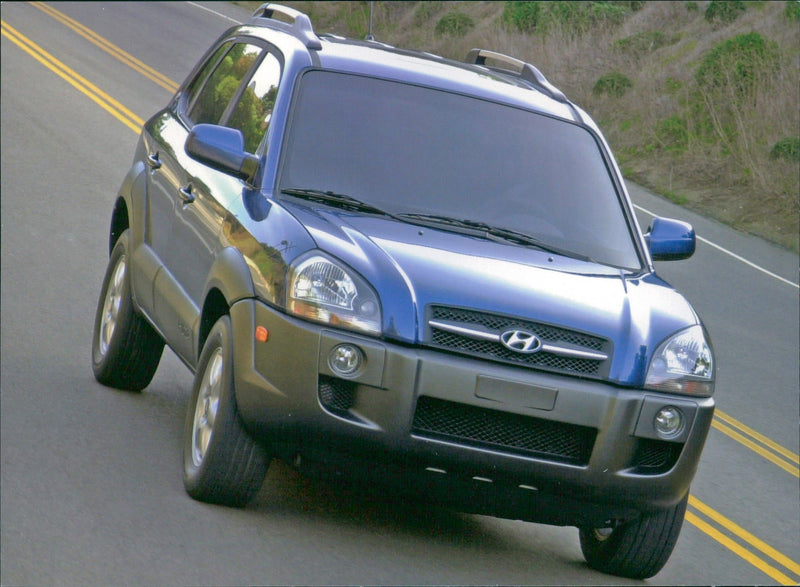 Hyundai Tucson compact SUV - Vintage Photograph