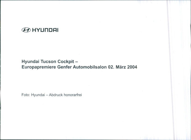 Hyundai Tucson Cockpit - Vintage Photograph