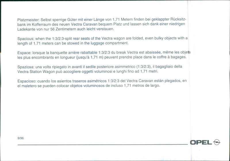 Opel Vectra - Vintage Photograph