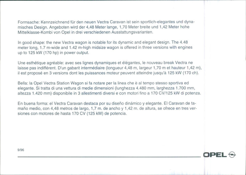 Opel Vectra - Vintage Photograph