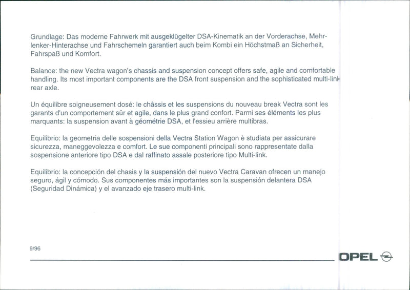 Opel Vectra - Vintage Photograph