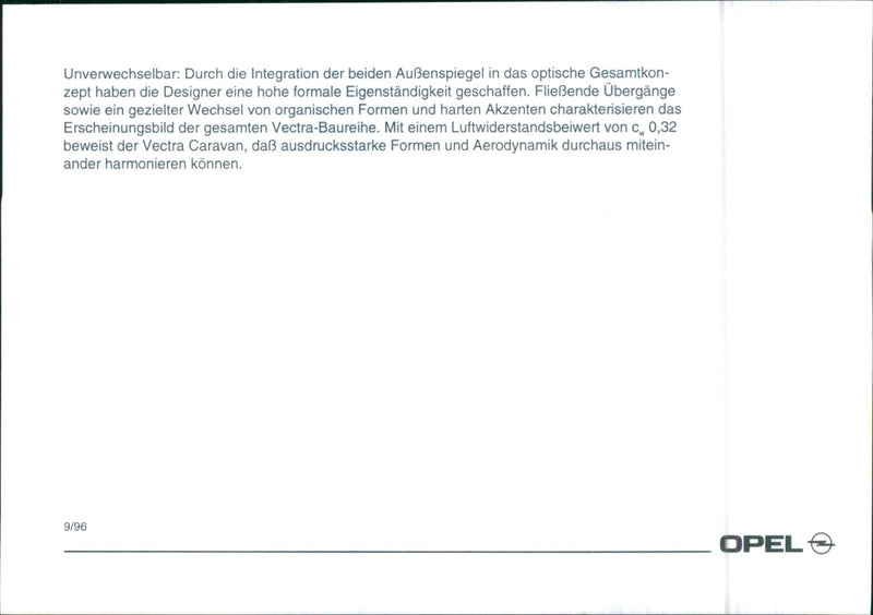 Opel Vectra - Vintage Photograph