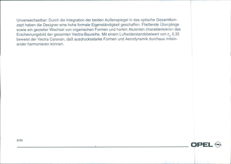 Opel Vectra - Vintage Photograph