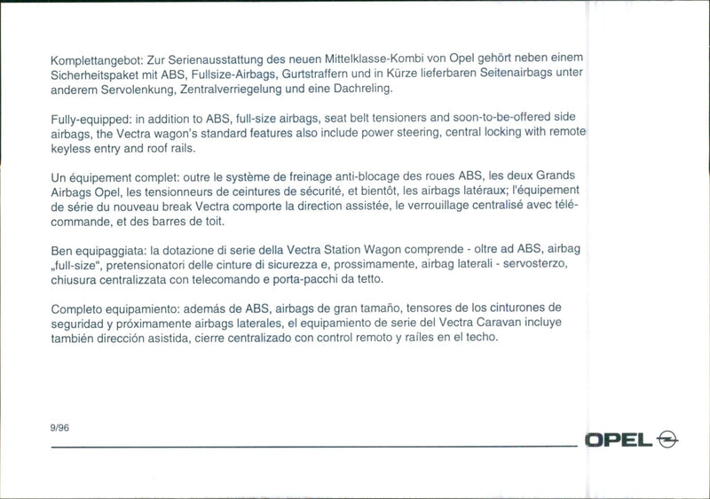 Opel Vectra - Vintage Photograph