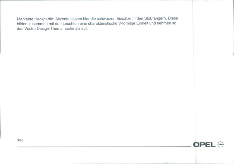 Opel Vectra - Vintage Photograph