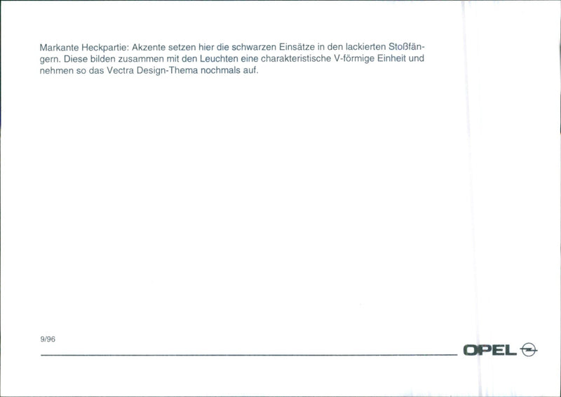 Opel Vectra - Vintage Photograph