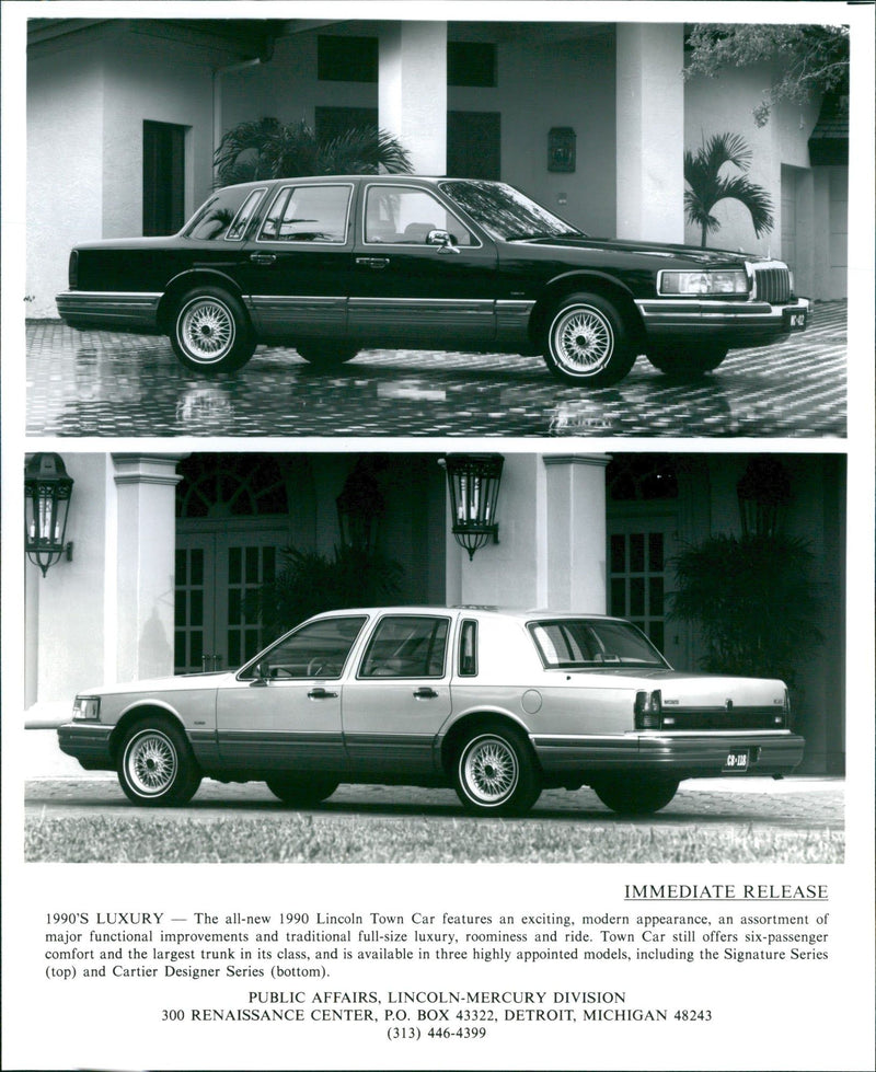 1990 Lincoln Town Car - Vintage Photograph