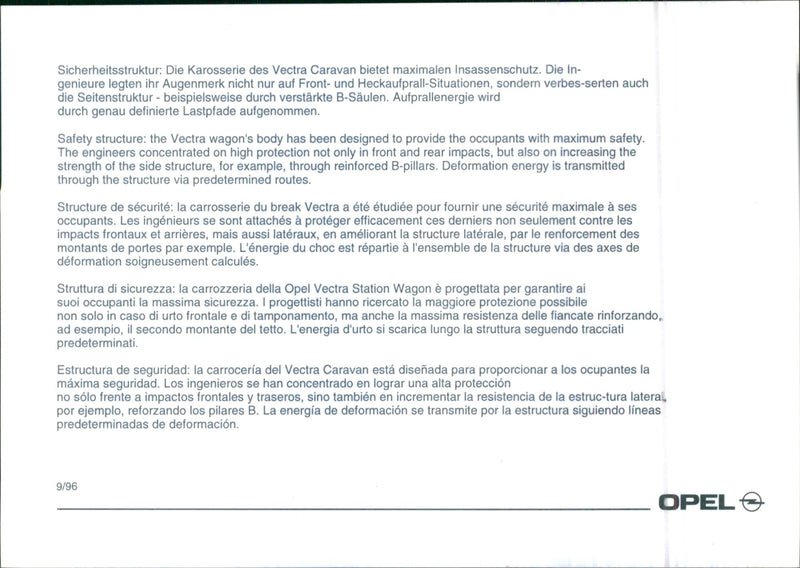 Opel Vectra - Vintage Photograph