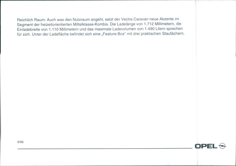 Opel Vectra - Vintage Photograph