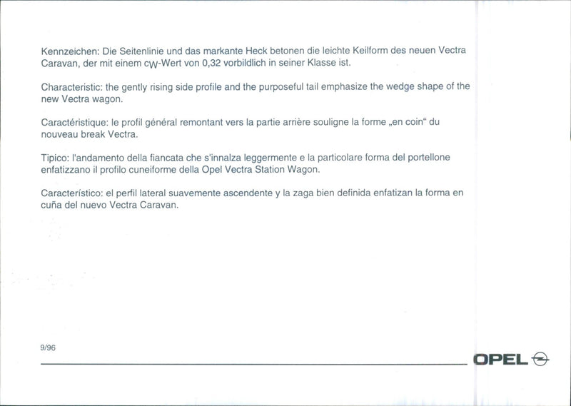 Opel Vectra - Vintage Photograph