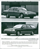 1990 Mercury Sable Sedan and 1990 Mercury Sable Wagon - Vintage Photograph
