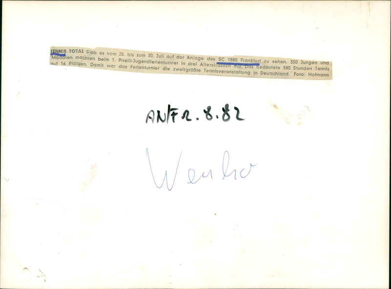 Tennis insgesamt - Vintage Photograph