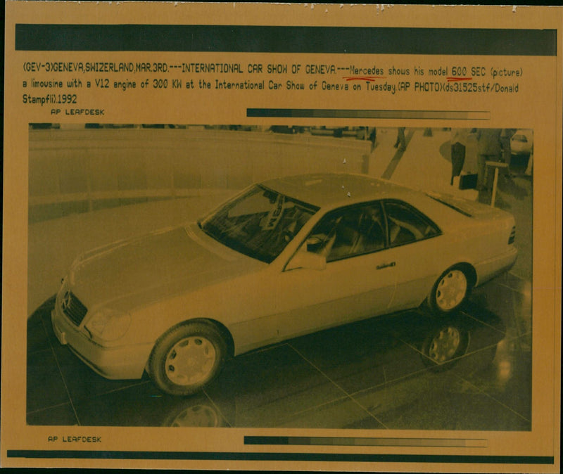 Mercedes 600 SEC - Vintage Photograph
