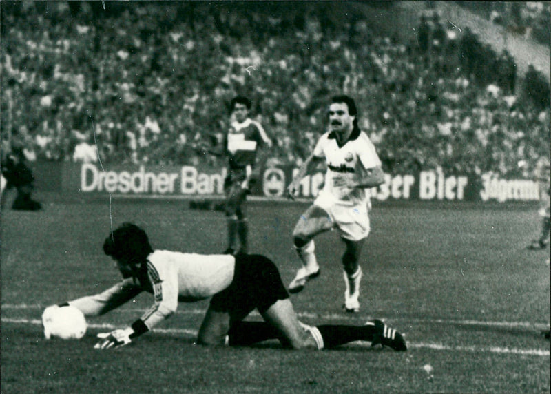 Fred Schaub and Helmut Roleder at the game - Vintage Photograph