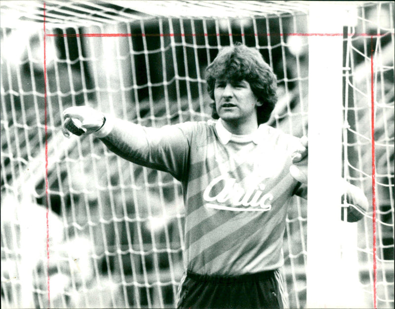 Fußballtorwart Eike Immel - Vintage Photograph