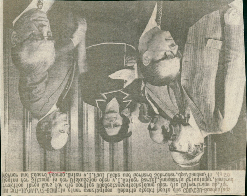 ADORNO EDUARD CDU CSU FEDERATION SETS OUT ITS COURSE FOR - Vintage Photograph