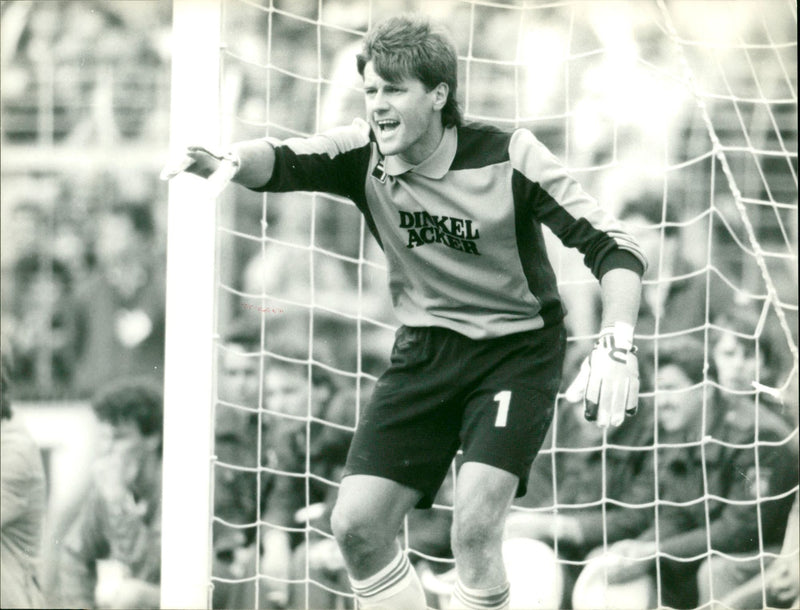 Football goalkeeper Helmut Roleder 1983 - Vintage Photograph