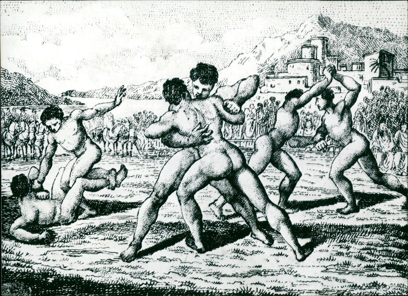 The classic model of Olympia - Vintage Photograph