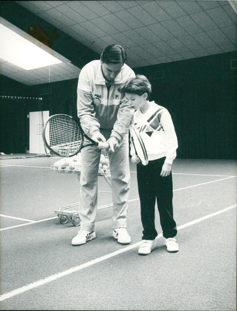 Tennis school - Vintage Photograph
