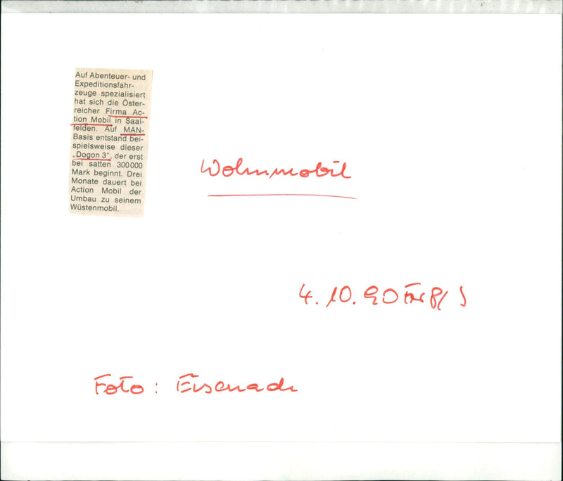 Mini camper - Vintage Photograph