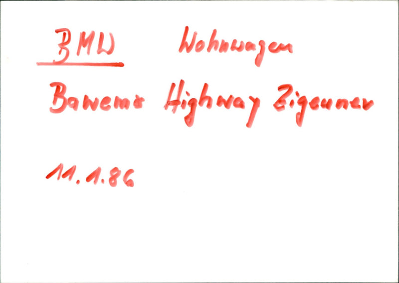 BMW caravan - Vintage Photograph